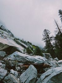 Scenic view of snow covered landscape against clear sky