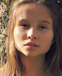Close-up portrait of girl
