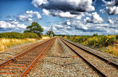 View of railroad track