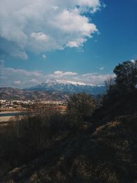 Scenic view of landscape against sky