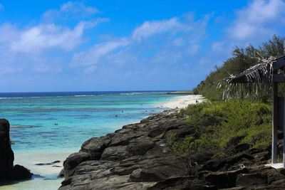 Scenic view of sea against sky