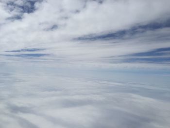 Cloudy sky over white background