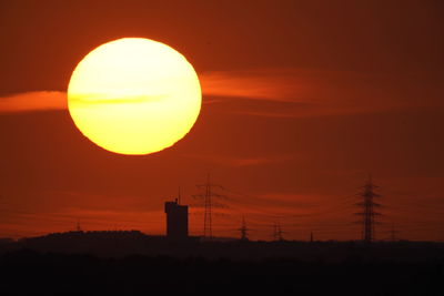 Scenic view of sunset sky