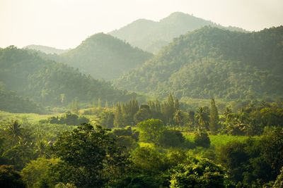 Scenic view of mountains