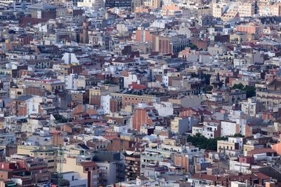 High angle view of townscape