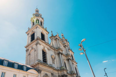 Low angle view of buildings against sky