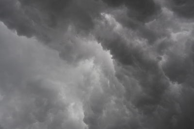 Low angle view of storm clouds in sky