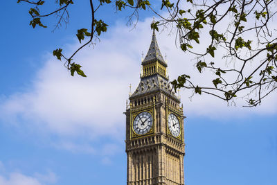 Low angle view of clock tower