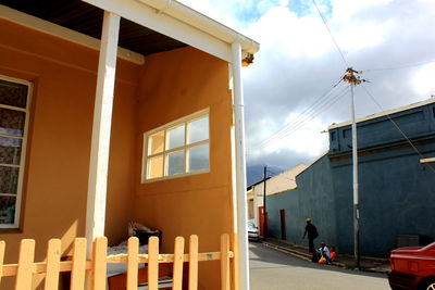Low angle view of building against sky