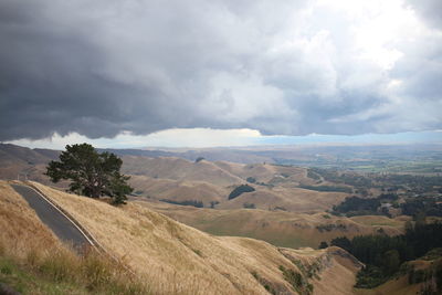 Scenic view of landscape against sky