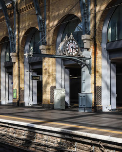 Clock at railroad station