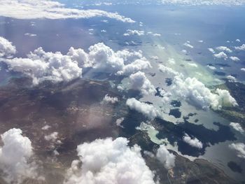 Aerial view of seascape