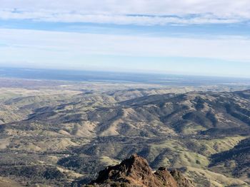 Aerial view of landscape against sky