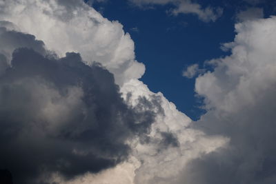 Low angle view of clouds in sky