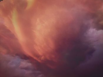 Low angle view of storm clouds in sky