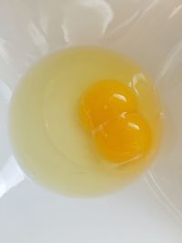 Directly above shot of breakfast on table