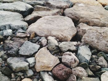 Full frame shot of pebbles