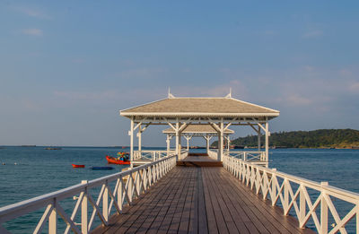 The white bridge of the thai island koh sichang district chonburi thailand southeast asia