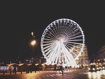 Ferris wheel at night