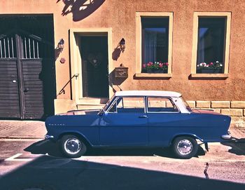 Vintage car in city