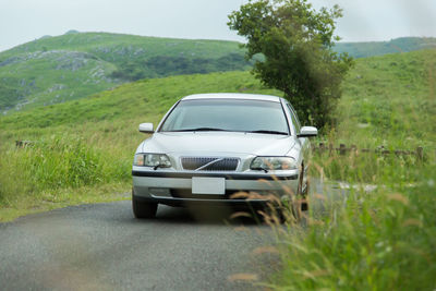 View of car on road