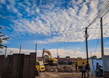 View of construction site against sky