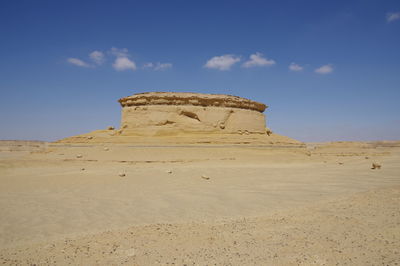 Rock formations in a desert