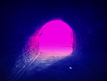 Illuminated tunnel