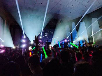 Crowd at music concert