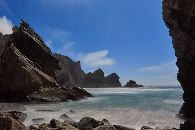 Scenic view of sea against sky