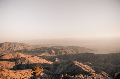 Scenic view of landscape against clear sky