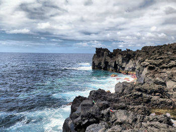 Scenic view of sea against sky