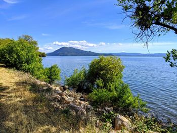 Scenic view of sea against sky