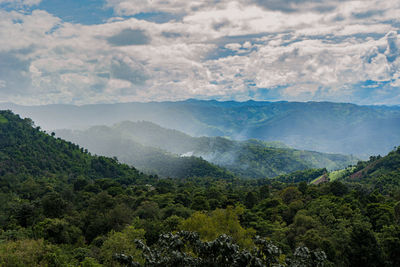 Mountain landscape of doichang in chiangrai province northern of thailand.