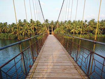 Footbridge over river