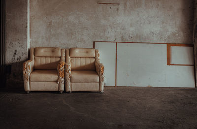 Interior of abandoned room