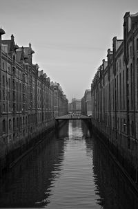 View of canal along buildings