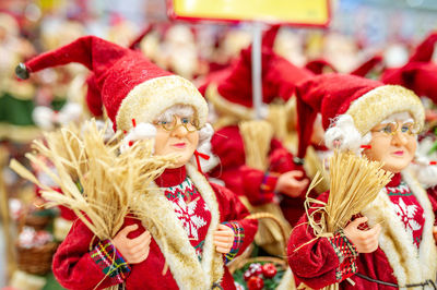 Close-up of christmas decorations