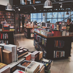 Group of people in library