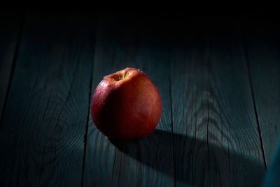 Close-up of apple on table