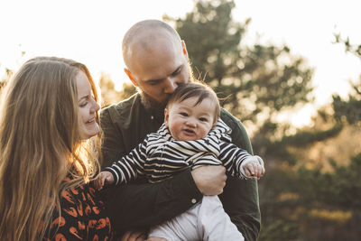 Parents with baby