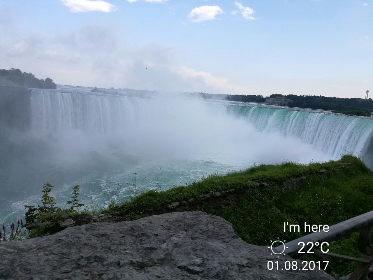 PANORAMIC VIEW OF WATERFALL