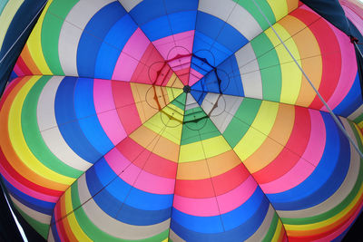 Full frame shot of hot air balloon