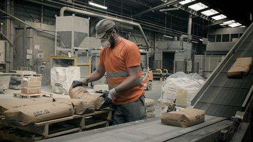 Man working in factory