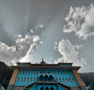 Low angle view of building against sky