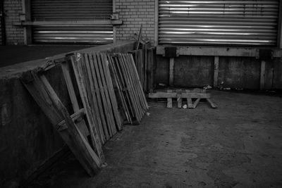 Interior of abandoned house