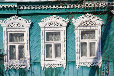 Full frame shot of old building