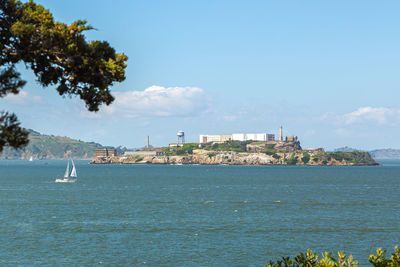 View of alcatraz island in san francisco
