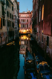 Boats in canal