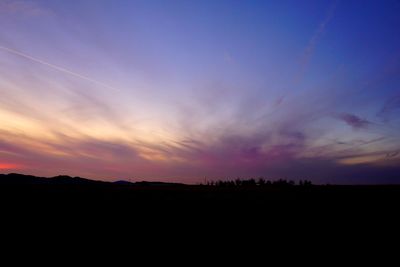 Scenic view of dramatic sky during sunset